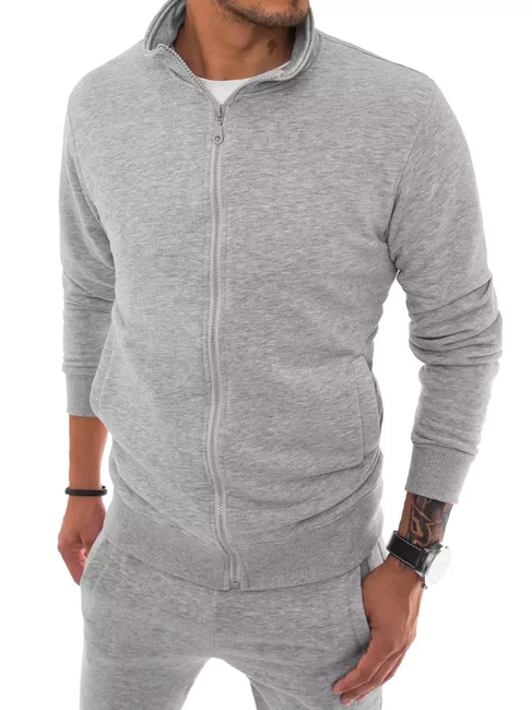 Herren Sweatshirt Zip Grau Dstreet BX5036