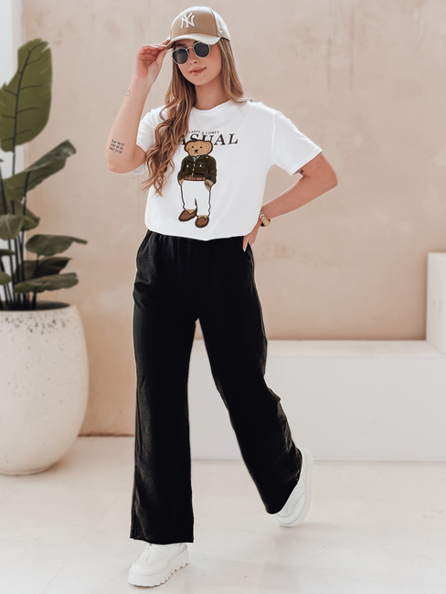 Damen-Teddybär T-Shirt MISSTARTA weiß Dstreet RY2880