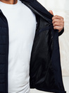 Herren Übergangsjacke mit Steppkapuze navy blau Dstreet TX5008