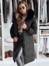 Damen Winterjacke mit Fell TREVERSE schwarz Dstreet TY4498