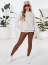 Gewachste braune Damen Leggings Dstreet UY2725