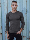 Klassischer Herren-Pullover dunkelgrau Dstreet WX2225