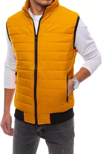 Herren Steppweste Dunkelgelb Dstreet TX4018
