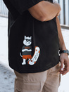 Bedrucktes Herren-T-Shirt schwarz Dstreet RX5531