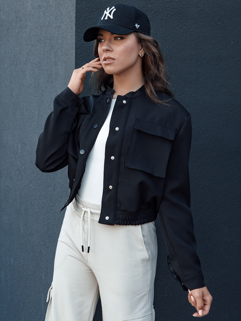 Damen-Bomberjacke PRIEV schwarz Dstreet TY4307