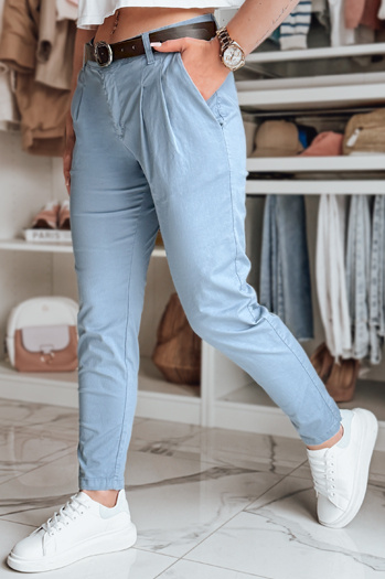 Damen Chinohose mit Gürtel MODELA blau Dstreet UY2567