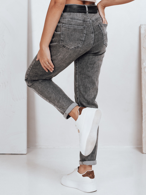 Damen Mom Fit Jeans grau Dstreet UY2751