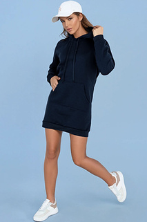 Damen Langer Kapuzenpullover in Übergröße TIMMY navy blau Dstreet EY2563