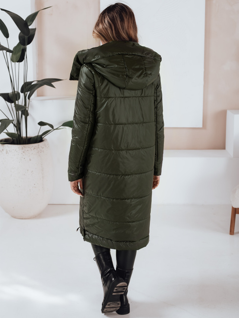 Damen Übergangsjacke ORVITA gesteppt mit Kapuze grün Dstreet TY5025