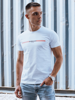 Weißes Herren-T-Shirt Dstreet RX5547_1