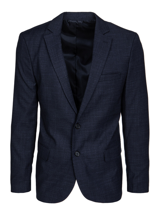 Einreihiger marineblauer Blazer für Herren Dstreet MX0619