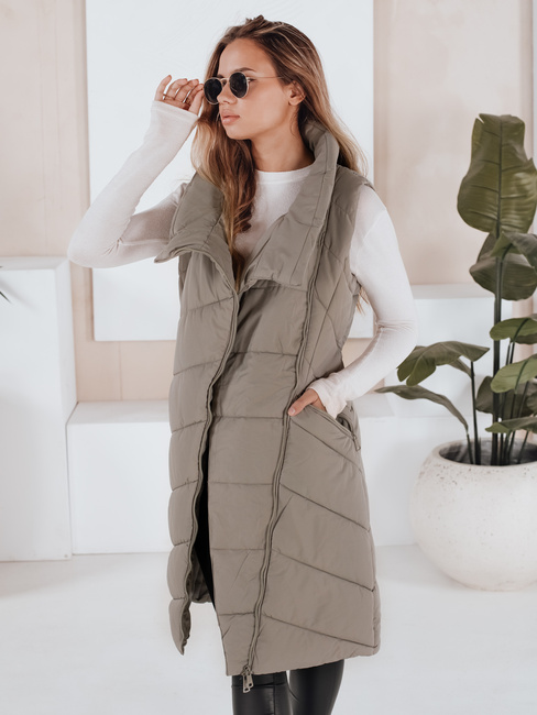 Damen Steppweste SERKIS Grün Dstreet TY3279