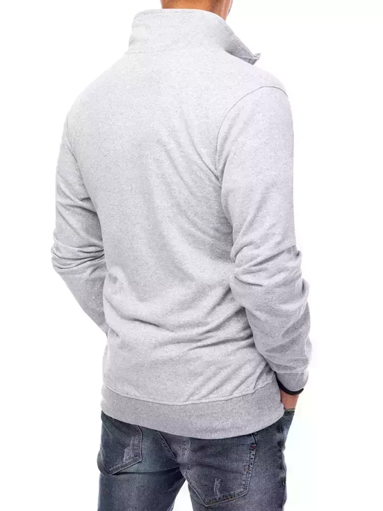 Herren Sweatshirt Zip Hellgrau Dstreet BX5085