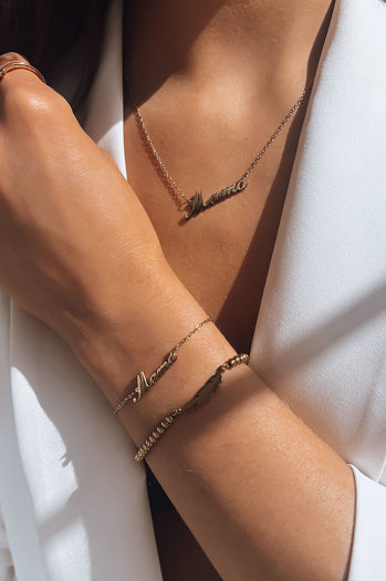 Damenarmband MAMA Farbe Gold DSTREET LY0056