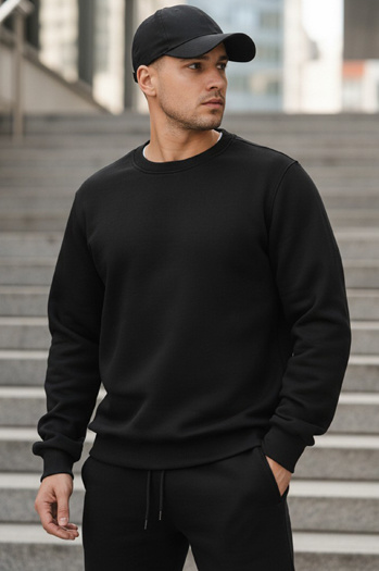 Herren Sweatshirt schwarz Dstreet BX5915