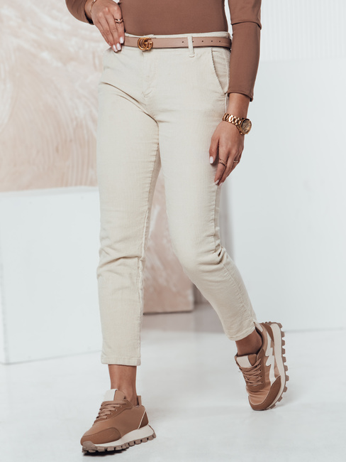 Damen Cordhose CORDFINE in hellbeige Dstreet UY2301