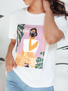 Damen T-shirt mit Aufdruck MEMORY Farbe Weiß DSTREET RY2627