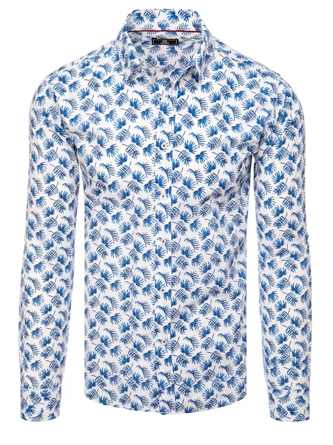 Herren Gemustertes Hemd Farbe Weiß DSTREET DX2467