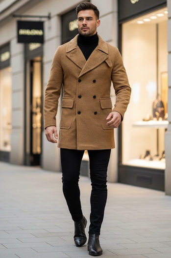 Herren Wintermantel Camel Dstreet CX0362