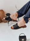 Damen Flip-Flops mit Schleife KISSBOW schwarz Dstreet ZY0756