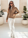 Damen Steppwinterjacke LAROSE dunkelbeige Dstreet TY5217