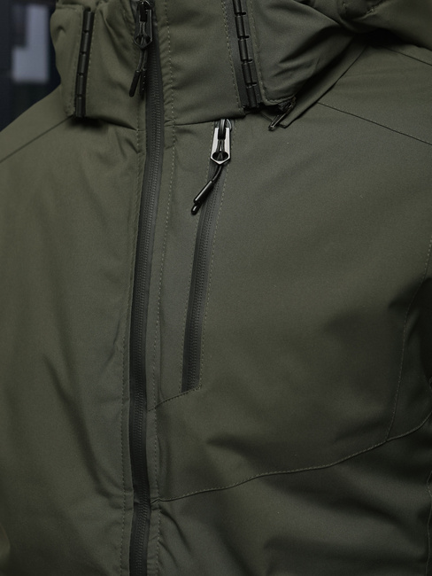 Herren Winterjacke mit Kapuze grün Dstreet TX5118