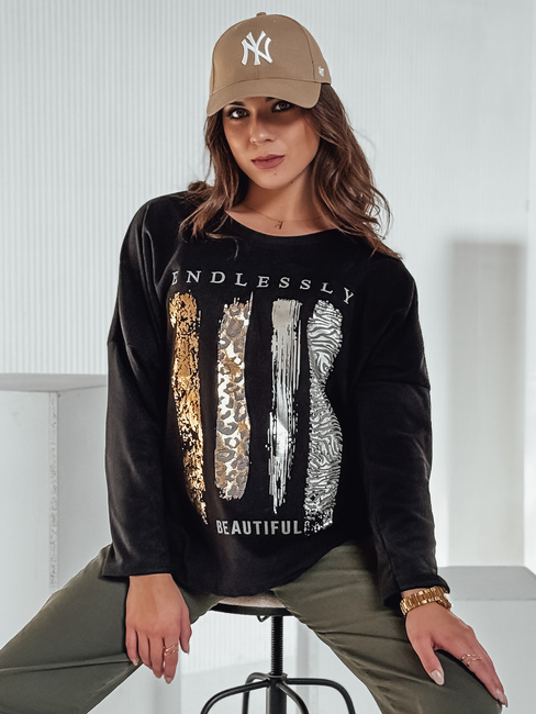 MODEZINE Damenbluse in Übergröße schwarz Dstreet RY2690