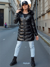 Gesteppte Damen Winterjacke mit Pelz SHINE schwarz Dstreet TY4483