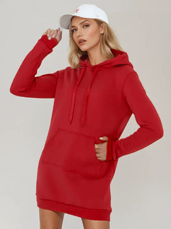 Langer Damen-Kapuzenpullover in Übergröße TIMMY rot Dstreet EY2562_2