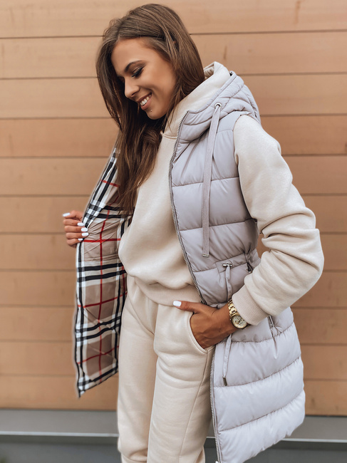 Damen Gesteppt Wendeweste KERIS Beige Dstreet TY2909