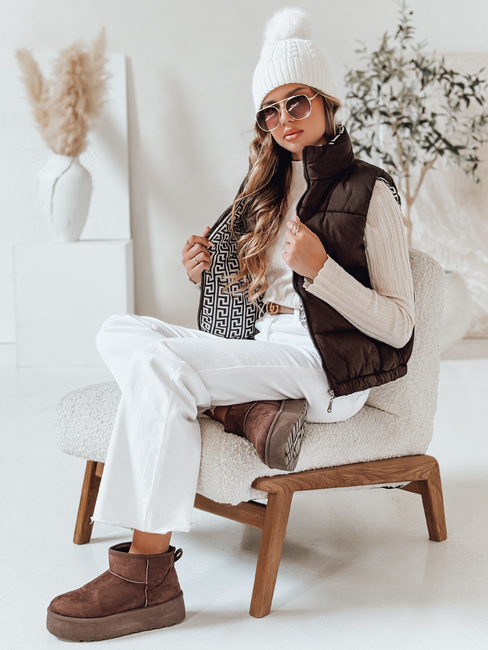 Damen Steppweste URBANELLE braun Dstreet TY4970