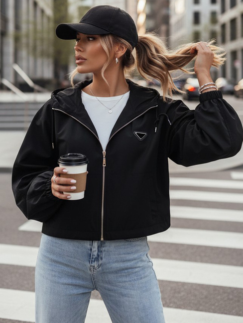 Damen Oversize Jacke CATRAL Farbe Schwarz DSTREET TY4189