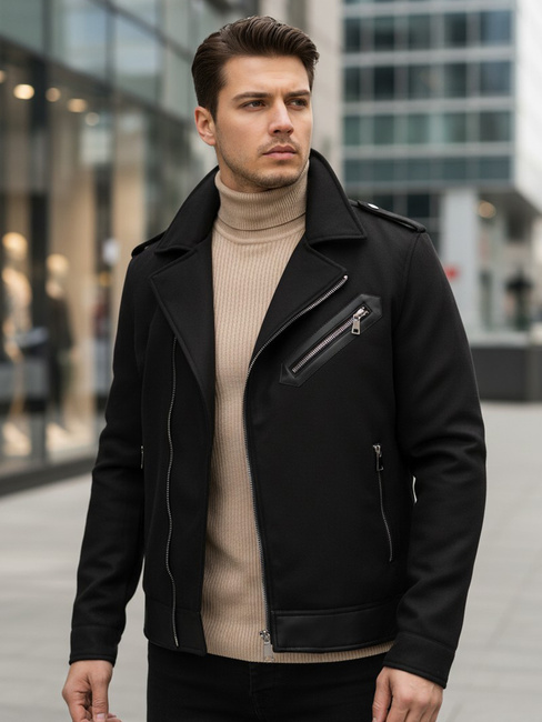 Herren Winter Ramones Jacke schwarz Dstreet TX4660z