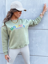 Damen Oversize Sweatshirt MONACO Farbe Dunkelgrün DSTREET BY1233
