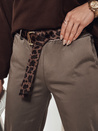 Damen Einheitsgröße LEOCINCIN Hose mit khaki Gürtel Dstreet UY2262
