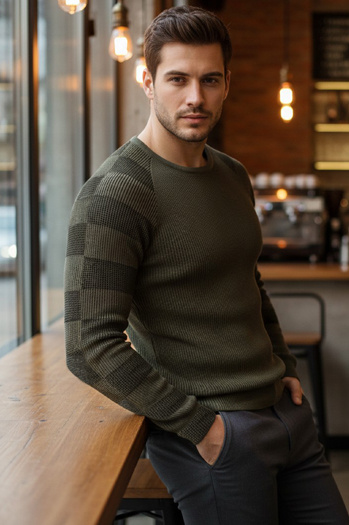 Herren Pullover Khaki Dstreet WX1637