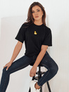 Damen T-shirt mit Aufdruck MIA ROSE Farbe Schwarz DSTREET RY2255