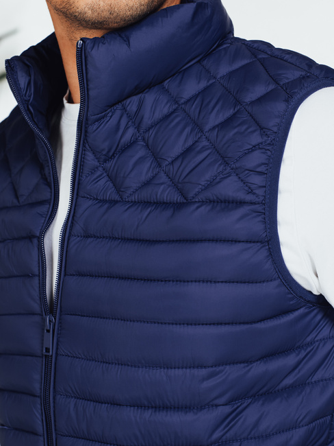 Herren Steppweste navy blau Dstreet TX5077