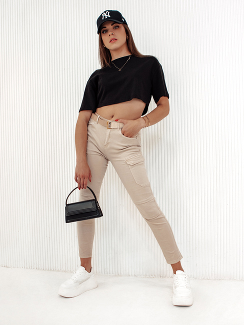Damenhose LOVFASHION beige Dstreet UY2115