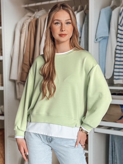 Damen Sweatshirt in Übergröße LUZZIO mint Dstreet BY1381