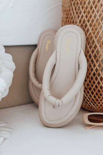 Damen EASYDAY Flip-Flops beige Dstreet ZY0992