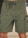 Herren Stoff Kampfshorts grün Dstreet SX2510
