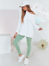 Damen Leggings mit hoher Taille SOFLEGG hellgrün Dstreet UY2509