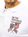 Herren Poloshirt mit Stickerei Weiß Dstreet PX0452
