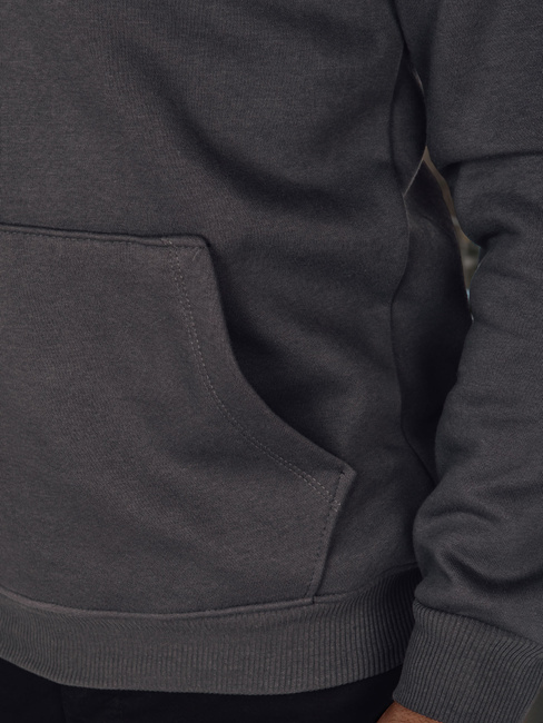 Bedrucktes graphitfarbenes Herren-Sweatshirt Dstreet BX5888