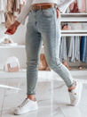 Damen Denim Slim Fit Hose mit Gürtel SLIMVISA blau Dstreet UY2460