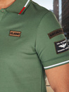Herren-Poloshirt mit Aufnähern grün Dstreet PX0634