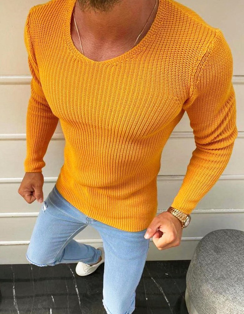 Herren Pullover Gelb Dstreet WX1590