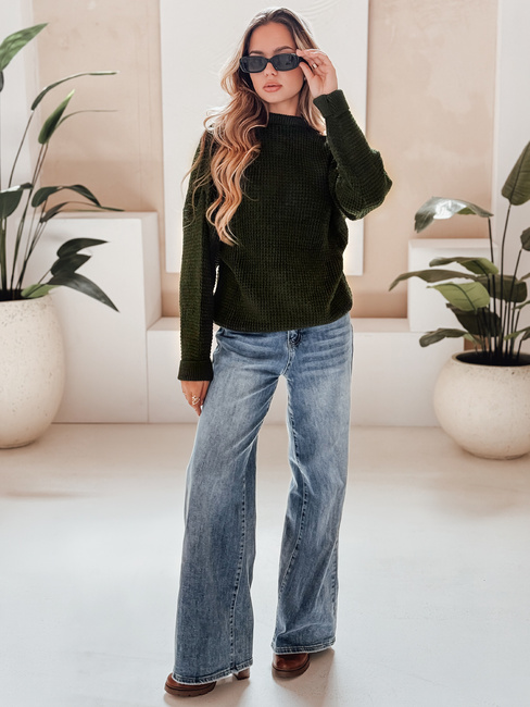 Damen Pullover CAMERON Grün Dstreet MY1153