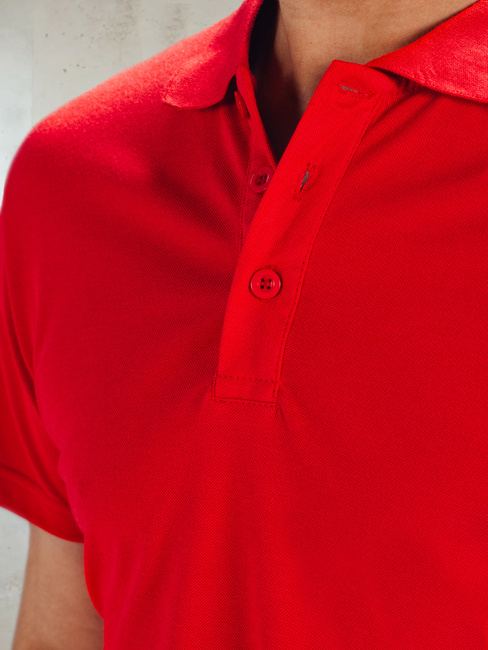 Herren Poloshirt rot Dstreet PX0515
